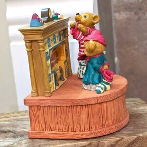 San Francisco Music Box Co Teddy Bear Christmas